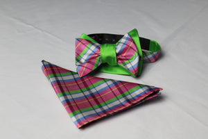 Double Sided Silk Self Bow-tie